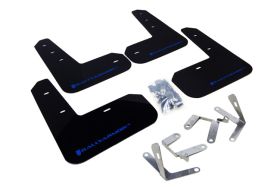 2013-2017 Subaru BRZ Limited/Premium/Sport Rallyarmor Urethane Mud Flaps Black/Blue - RAL-MF23-UR-BLK/BL