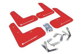 2013-2017 Scion FRS Rallyarmor Urethane Mud Flaps Red/White - RAL-MF23-UR-RD/WH