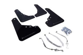 2012-2017 Fiat 500 ABARTH/500T/SPORT Rallyarmor Urethane Mud Flaps Black/Grey - RAL-MF25-UR-BLK/GRY
