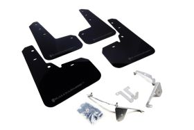 2013-2017 Subaru XV Crosstrek Rallyarmor Urethane Mud Flaps Black/Grey - RAL-MF26-UR-BLK/GRY