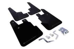 2014-2017 Subaru Forester Rallyarmor Urethane Mud Flaps Black/Grey - RAL-MF28-UR-BLK/GRY