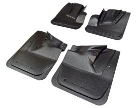 2011-2014 Subaru WRX Hatchback Rallyarmor Polyblend Mud Flaps Black/Black - RAL-MF30-OEC-BLK