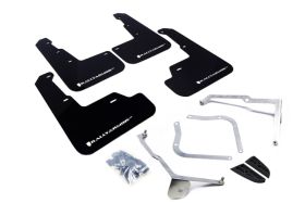 2015-2017 Subaru STI/WRX Sedan Rallyarmor Urethane Mud Flaps Black/White - RAL-MF32-UR-BLK/WH