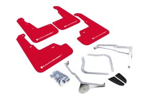 2015-2017 Subaru STI/WRX Sedan Rallyarmor Urethane Mud Flaps Red/White - RAL-MF32-UR-RD/WH