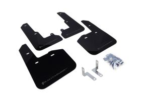 2015-2017 Subaru Legacy 2.5i/2.5i Premium/2.5i Limited/3.6R Limited Rallyarmor Urethane Mud Flaps Black/Grey - RAL-MF34-UR-BLK/GRY