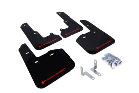 2015-2017 Subaru Legacy 2.5i/2.5i Premium/2.5i Limited/3.6R Limited Rallyarmor Urethane Mud Flaps Black/Red - RAL-MF34-UR-BLK/RD