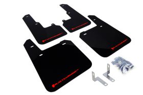2015-2017 Subaru Outback 2.5i/2.5i Premium/2.5i Limited/3.6R Limited Rallyarmor Urethane Mud Flaps Black/Red - RAL-MF36-UR-BLK/RD