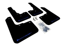 2013-2017 Dodge Dart SE/ SXT/Aero/ Limited/GT Rallyarmor Urethane Mud Flaps Black/Blue - RAL-MF39-UR-BLK/BL