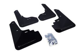 2005-2009 Subaru Legacy Rallyarmor Urethane Mud Flaps Black/Grey - RAL-MF4-UR-BLK/GRY