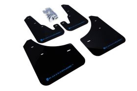 2004-2009 Mazda 3 I/Mazdaspeed/S Rallyarmor Urethane Mud Flaps Black/Blue - RAL-MF9-UR-BLK/BL