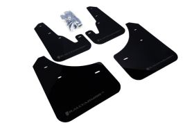 2004-2009 Mazda 3 I/Mazdaspeed/S Rallyarmor Urethane Mud Flaps Black/Grey - RAL-MF9-UR-BLK/GRY