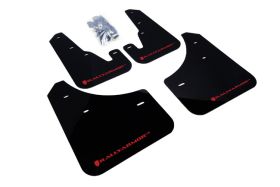 2004-2009 Mazda 3 I/Mazdaspeed/S Rallyarmor Urethane Mud Flaps Black/Red - RAL-MF9-UR-BLK/RD