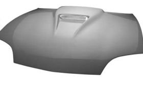 1995-2002 Chevrolet Cavalier RKS Fiberglass SS Style Ram Air Hood w Carbon Fiber Blister - 02013041