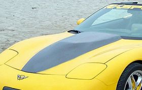 1997-2004 Chevrolet Corvette C5 RKS Fiberglass RK5 Supercharger Hood w/Carbon Fiber Blister - 04011007CF