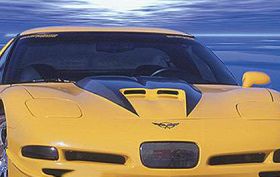 1997-2004 Chevrolet Corvette C5 RKS Fiberglass Ram-Air Hood w/Carbon Fiber Blister - 04011009