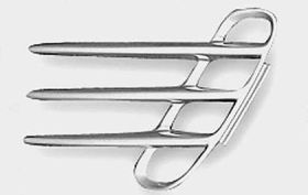 1997-2004 Chevrolet Corvette C5 RKS Fiberglass Gills (unpainted) - 04011120