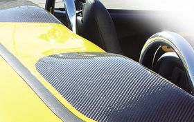 1997-2004 Chevrolet Corvette C5 RKS Fiberglass Tonneau Cover w/Carbon Fiber Blisters - 04011126