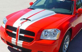 2005-2007 Dodge Magnum RKS Fiberglass Magnum Force Ram-Air Hood - 15011000