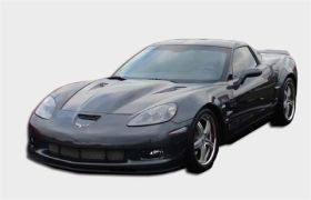 2005-2013 Chevrolet Corvette C6 RKS Fiberglass Violator Supercharger Hood - 16011002