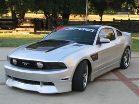 2010-2012 Ford Mustang RKS Fiberglass Ram Air Hood - 18014005