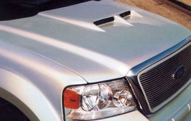 2004-2008 Ford F-150 RKS Fiberglass Big Sky Ram-Air Hood - 19011000
