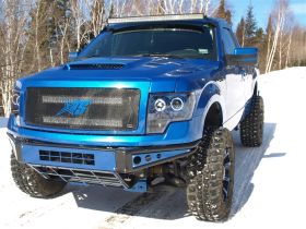 2009-2013 Ford F-150 RKS Fiberglass Ram Air Hood - 19013000