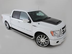 2009-2013 Ford F-150 RKS Fiberglass Ram Air Hood w/Carbon Fiber Blister - 19013050