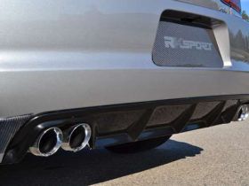 2011-2013 Dodge Charger RKS Carbon Fiber Rear Diffuser - Carbon Fiber - 24013015