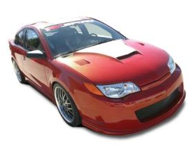 2003-2007 Saturn Ion RKS Fiberglass Ram-Air Hood w/Carbon Fiber Blister - 28011001