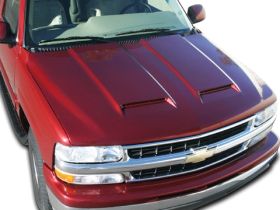 1999-2002 Chevrolet Silverado 1500 RKS Fiberglass Ram-Air Hood - 29011000