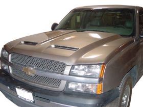 2003-2004 Chevrolet Silverado 1500 RKS Fiberglass SS HD Ram-Air Hood - 29012000