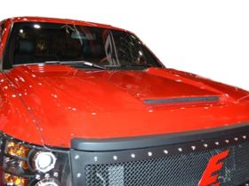 2011-2013 Chevrolet Silverado 2500 HD RKS Fiberglass Ram Air Hood - 29015000