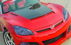 2007-2009 Saturn Sky RKS Fiberglass Ram Air Hood w/Carbon Fiber Blister - 32011010
