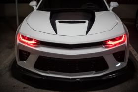 2016-2019 Chevrolet Camaro RKS Fiberglass Ram Air Hood w/Carbon Fiber Blister - 40014100
