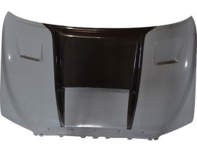 2007-2013 Toyota Tundra RKS Fiberglass Ram Air Hood w/Carbon Fiber Blister - 43011010