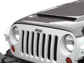 2007-2012 Jeep Wrangler RKS Fiberglass Ram Air Hood - 48011000