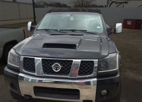 2004-2015 Nissan Titan RKS Fiberglass Ram Air Hood - 54012000
