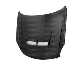 2003-2007 Infiniti G35 2DR JS Carbon Fiber Hood by Seibon - HD0305INFG352D-JS