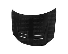 2006-2009 VW Golf GTI Shaved Emblem DV Carbon Fiber Hood by Seibon - HD0607VWGTI