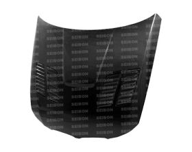 2009-2011 BMW 3 Series 4DR GTR Carbon Fiber Hood by Seibon - HD0910BMWE90-GTR