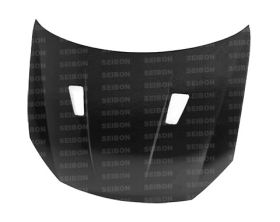 2010-2011 VW Golf GTI Shaved Emblem TM Carbon Fiber Hood by Seibon - HD1011VWGTI