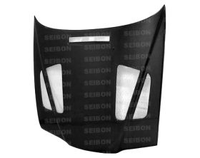 1992-1998 BMW 3 Series 2DR E36 ER Carbon Fiber Hood by Seibon - HD9298BMWE362D-E