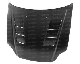 1999-2000 Honda Civic EK TS Carbon Fiber Hood by Seibon - HD9900HDCV-TS