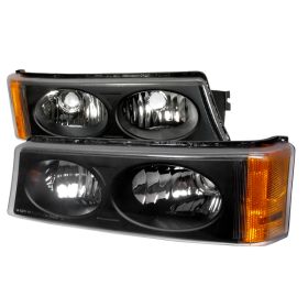 2003-2006 Chevy Silverado Black Bumper Lights-2LB-SIV04JM-KS