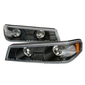 2004-2012 Chevy Colorado Black Corner Lights-2LC-COL04JM-TM
