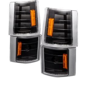 1994-1998 GMC Sierra Full Size Pick-up Black Corner Lights-2LC-G2G4JM-TM