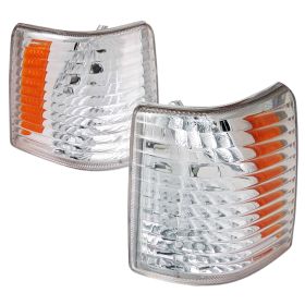 1993-1998 Jeep Grand Cherokee Black Corner Lights-2LC-GKEE93-RS