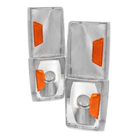 1988-1993 GMC Sierra Chrome Corner Lights-2LC-GMC88-APC