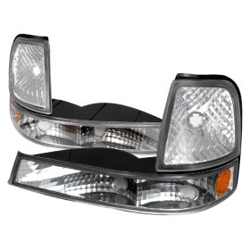 1998-2000 Ford Ranger Chrome Corner Lights-2LC-RAN98-KS