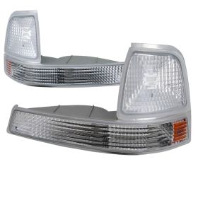 1998-2000 Ford Ranger Chrome Corner Lights-2LC-RAN98-RS